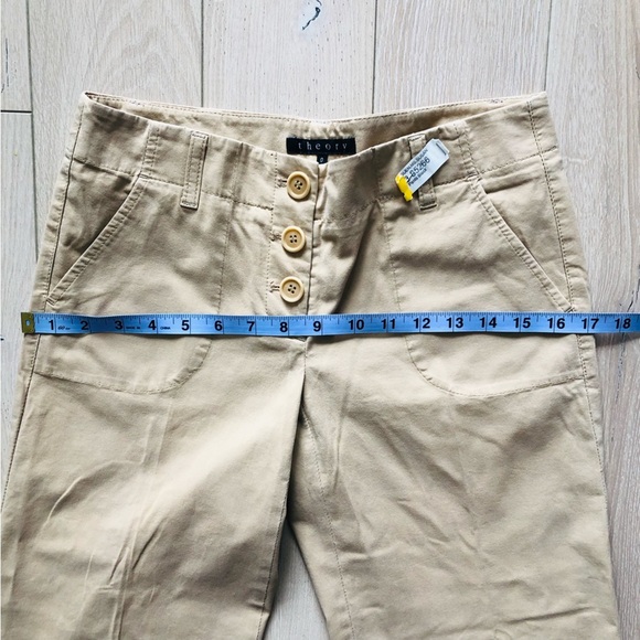 Vintage Theory Wide Leg Capris Pants in Beige - Picture 8 of 12